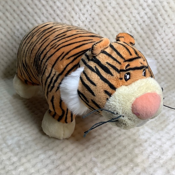KEEL TOYS Plush Striped Tiger Foldable Pillow Stuffed Animal Toy - Picture 8 of 14